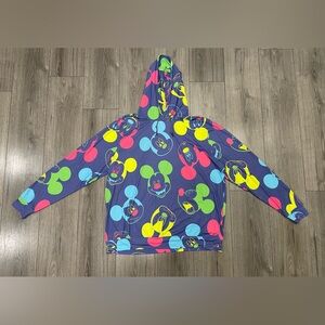 RSVLTS Disney Mickey Mouse Purple Multi ShredFlex Performance Hoodie Size XL